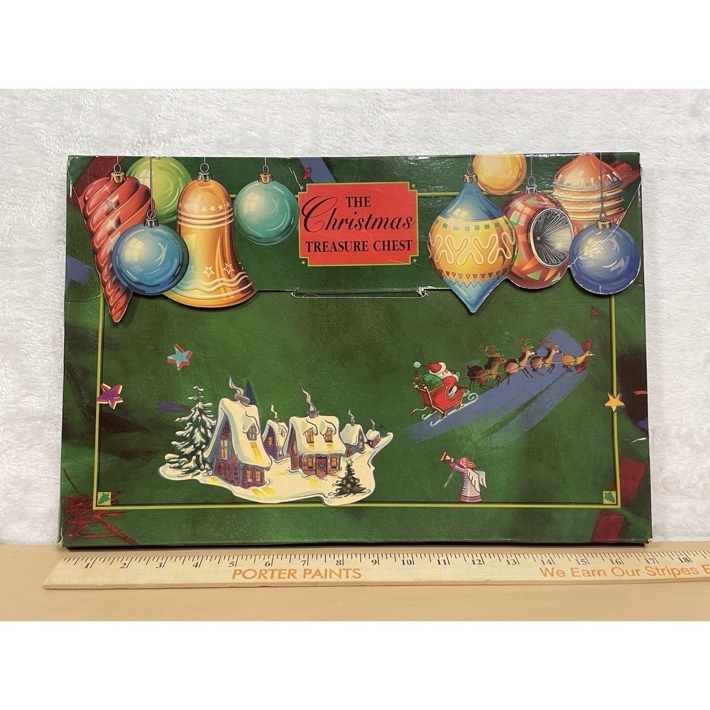 Vintage Christmas Treasure Chest Book Set 1992 Tormont Canada Holiday Stories